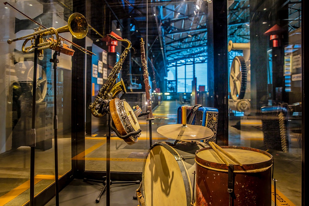 Exposition musée "Instruments de musique" (crédit photo : Sully ARAYE)